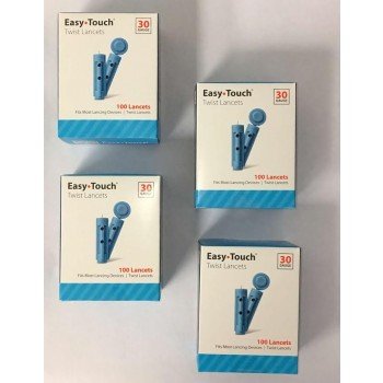 EasyTouch®  30g Twist Lancets - 4 Packs (400 Lancets)