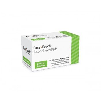 EasyTouch Alcohol Prep Pads - Spun Lace (100 Pads)