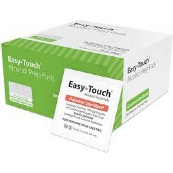 EasyTouch Alcohol Prep Pads - Spun Lace (200 Pads) - 1 Box