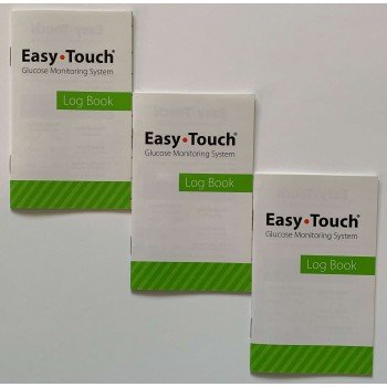 EasyTouch LOG BOOK for Blood Glucose Monitoring - Pack of 3