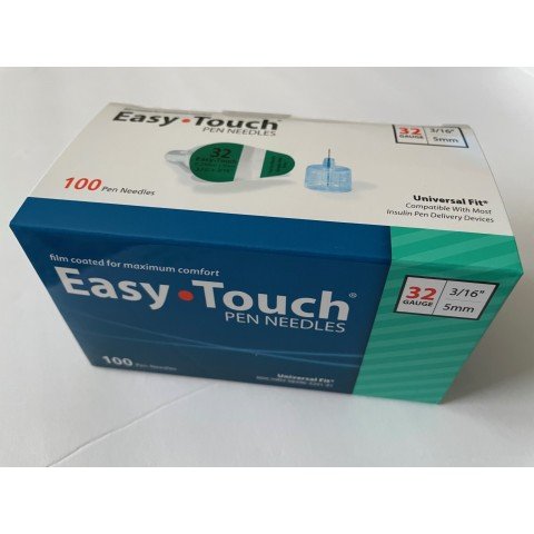 EasyTouch Pen Needles - 29 G 1/2 in. 12.7mm - 100 per Box