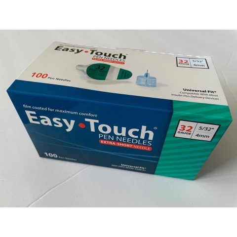Comfort EZ Insulin Pen Needles 32G 4mm - 100 per Box